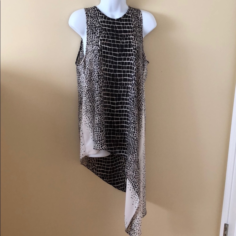 BCBGMaxazria asymmetrical blouse